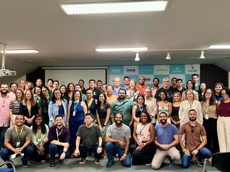 Representantes de São Gonçalo recebem premiação do ICMS Ecológico e IQSMMA na SEAS, Centro do Rio.