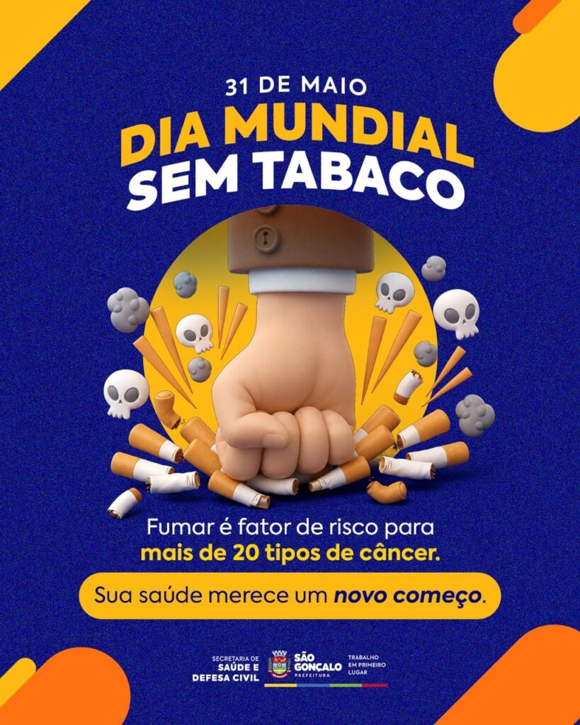 Pessoa em processo de parar de fumar. Tratamento gratuito contra tabagismo em unidades de saúde de São Gonçalo.