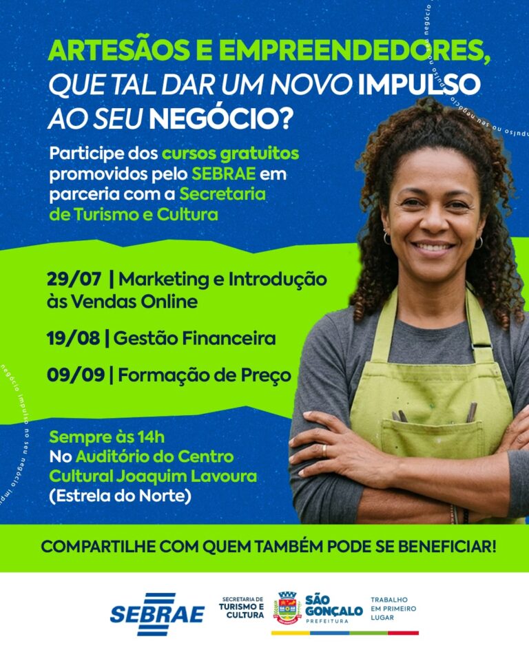 Artesãos e empreendedores participam de curso gratuito em São Gonçalo sobre gestão e vendas