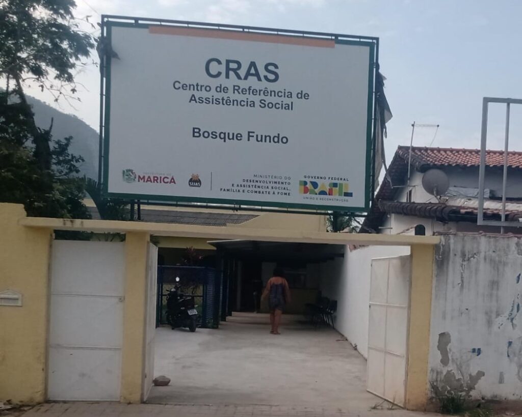 Fachada do CRAS Bosque Fundo em Maricá, para onde foram transferidos os atendimentos do CRAS Inoã.