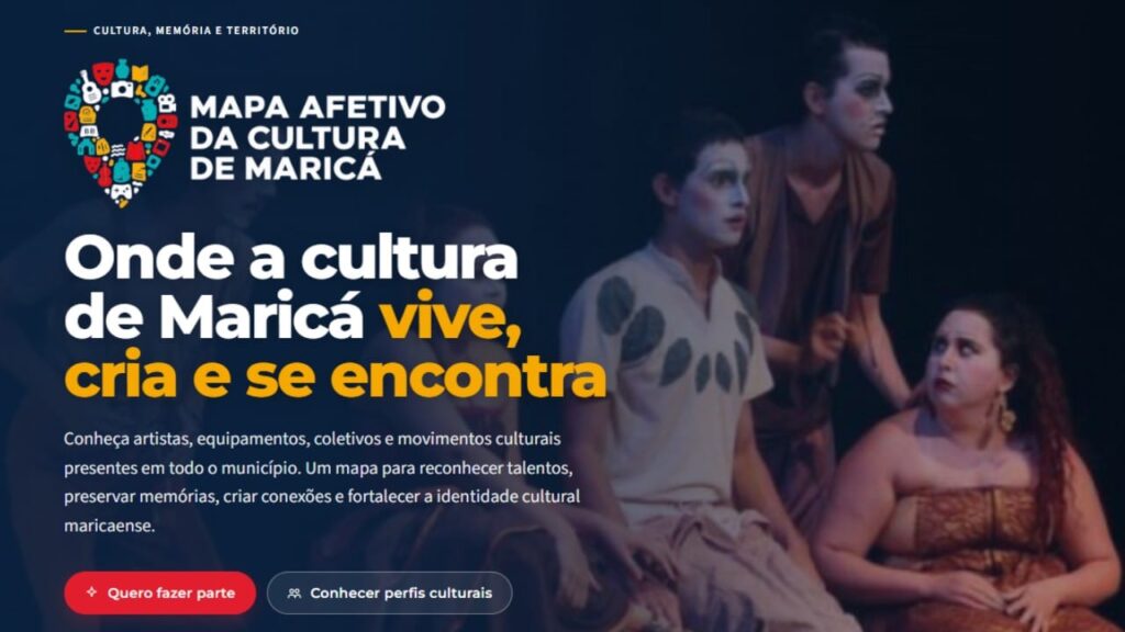 Artistas e espaços culturais de Maricá em mapa digital interativo para conexão e visibilidade