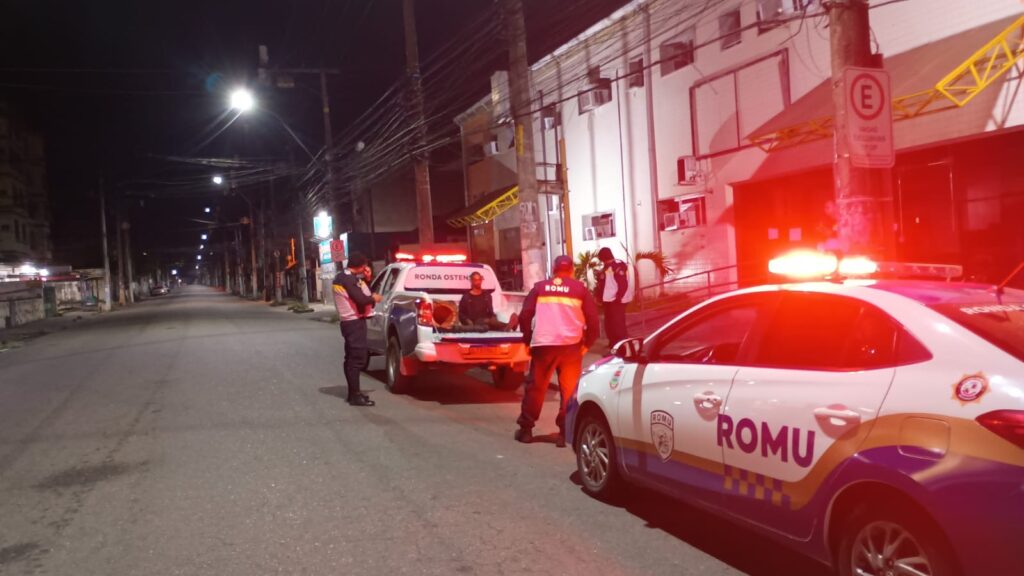 Agentes da Guarda Municipal de São Gonçalo em operação, após prisão por furto de cabos no Boaçu.