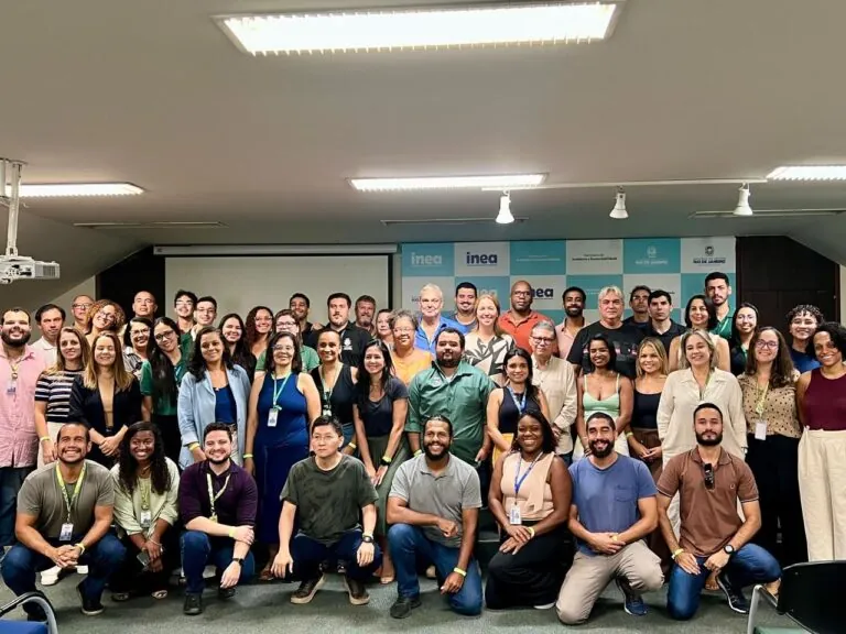 Representantes de São Gonçalo recebem premiação do ICMS Ecológico e IQSMMA na SEAS, Centro do Rio.