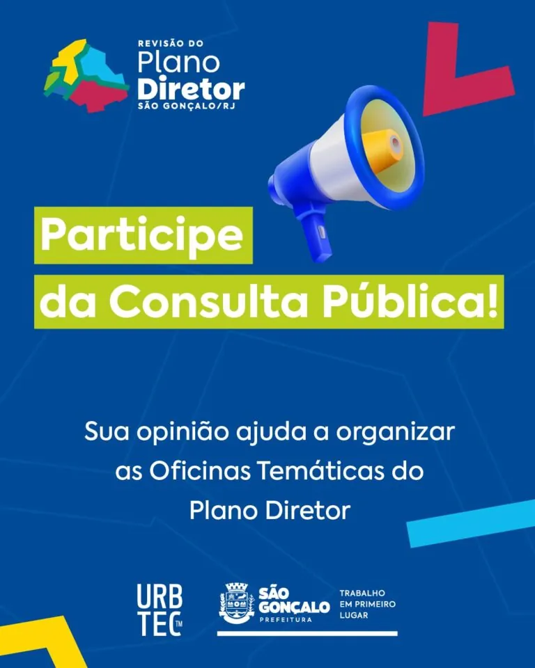 Moradores de São Gonçalo participando de consulta pública sobre o Plano Diretor, indicando preferências para oficinas temáticas.